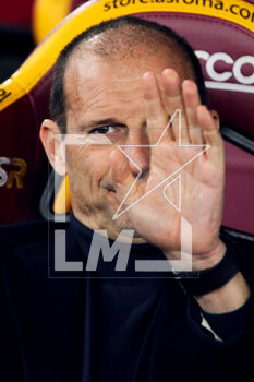 05/03/2023 - Massimiliano Allegri head coach of Juventus greets during the Italian championship Serie A football match between AS Roma and Juventus FC on March 5, 2023 at Stadio Olimpico in Rome, Italy - FOOTBALL - ITALIAN CHAMP - ROMA V JUVENTUS - SERIE A - CALCIO