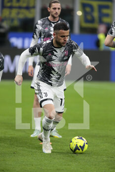 2023-03-19 - Filip Kostic of Juventus warming up during the Italian Serie A football match between Fc Internazionale and Juventus Fc, on 19 March 2023 at Stadio Giuseppe Meazza, San Siro, Milan, Italy. Photo Nderim Kaceli - INTER - FC INTERNAZIONALE VS JUVENTUS FC - ITALIAN SERIE A - SOCCER