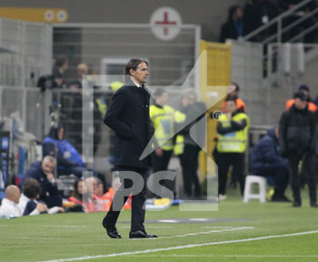 2023-03-19 - Simone Inzaghi, Manager of FC Internazionale during the Italian Serie A football match between Fc Internazionale and Juventus Fc, on 19 March 2023 at Stadio Giuseppe Meazza, San Siro, Milan, Italy. Photo Nderim Kaceli - INTER - FC INTERNAZIONALE VS JUVENTUS FC - ITALIAN SERIE A - SOCCER