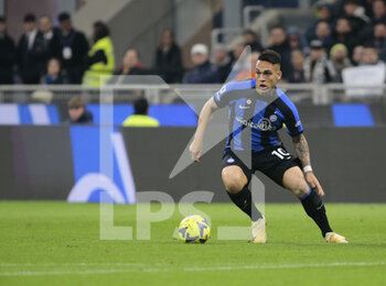 2023-03-19 - Lautaro Martinez of FC Internazionale during the Italian Serie A football match between Fc Internazionale and Juventus Fc, on 19 March 2023 at Stadio Giuseppe Meazza, San Siro, Milan, Italy. Photo Nderim Kaceli - INTER - FC INTERNAZIONALE VS JUVENTUS FC - ITALIAN SERIE A - SOCCER