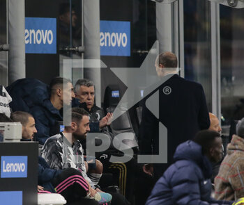 2023-03-19 - Angel Di Maria of Juventus. Speaking with Massimiliano Allegri, Manager of Juventus during the Italian Serie A football match between Fc Internazionale and Juventus Fc, on 19 March 2023 at Stadio Giuseppe Meazza, San Siro, Milan, Italy. Photo Nderim Kaceli - INTER - FC INTERNAZIONALE VS JUVENTUS FC - ITALIAN SERIE A - SOCCER