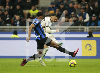 2023-03-19 - Filip Kostic of Juventus during the Italian Serie A football match between Fc Internazionale and Juventus Fc, on 19 March 2023 at Stadio Giuseppe Meazza, San Siro, Milan, Italy. Photo Nderim Kaceli - INTER - FC INTERNAZIONALE VS JUVENTUS FC - ITALIAN SERIE A - SOCCER