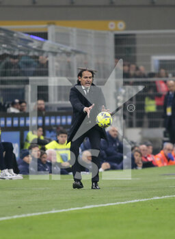 2023-03-19 - Simone Inzaghi, Manager of FC Internazionale during the Italian Serie A football match between Fc Internazionale and Juventus Fc, on 19 March 2023 at Stadio Giuseppe Meazza, San Siro, Milan, Italy. Photo Nderim Kaceli - INTER - FC INTERNAZIONALE VS JUVENTUS FC - ITALIAN SERIE A - SOCCER