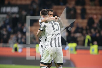 2023-03-19 - Danilo of Juventus and Federico Gatti of Juventus during the Italian Serie A football match between Fc Internazionale and Juventus Fc, on 19 March 2023 at Stadio Giuseppe Meazza, San Siro, Milan, Italy. Photo Nderim Kaceli - INTER - FC INTERNAZIONALE VS JUVENTUS FC - ITALIAN SERIE A - SOCCER