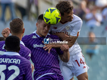2023-05-27 - Jovic Luka Fiorentina heas shot - ACF FIORENTINA VS AS ROMA - ITALIAN SERIE A - SOCCER