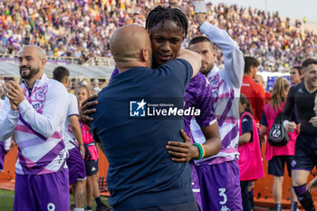 2023-05-27 - Kouame Cristian Fiorentina and Vincenzo Italiano coach Fiorentina - ACF FIORENTINA VS AS ROMA - ITALIAN SERIE A - SOCCER