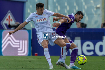 2023-05-27 - El Shaarawy Stefan Roma hindered by Madragora Rolando Fiorentina - ACF FIORENTINA VS AS ROMA - ITALIAN SERIE A - SOCCER