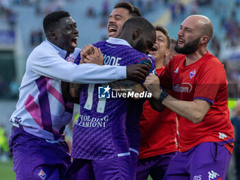 2023-05-27 - Ikone Jonthan Fiorentina celebrates a gol 2-1 - ACF FIORENTINA VS AS ROMA - ITALIAN SERIE A - SOCCER
