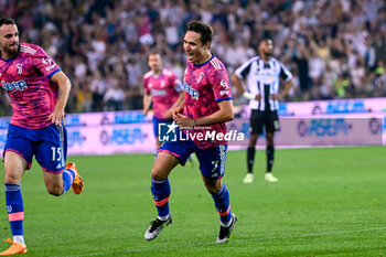 2023-06-04 - Juventus’s Federico Chiesa celebrates after scoring a goal - UDINESE CALCIO VS JUVENTUS FC (PORTRAITS ARCHIVE) - ITALIAN SERIE A - SOCCER