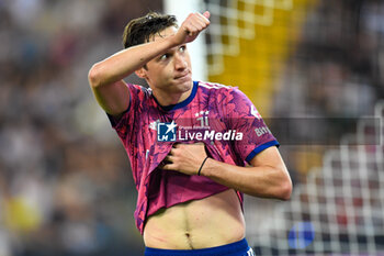 2023-06-04 - Juventus’s Federico Chiesa greets the fans at the end of the match - UDINESE CALCIO VS JUVENTUS FC (PORTRAITS ARCHIVE) - ITALIAN SERIE A - SOCCER