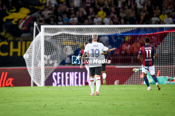2023-08-21 - Milan's Christian Pulisic scores a goal - BOLOGNA FC VS AC MILAN - ITALIAN SERIE A - SOCCER
