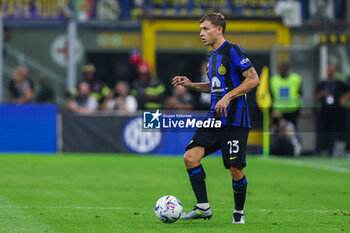 2023-08-19 - Nicolo Barella of FC Internazionale seen in action during Serie A 2023/24 football match between FC Internazionale and AC Monza at Giuseppe Meazza Stadium, Milan, Italy on August 19, 2023 - INTER - FC INTERNAZIONALE VS AC MONZA - ITALIAN SERIE A - SOCCER