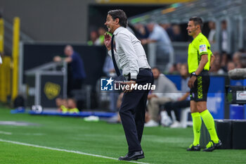 2023-08-19 - Simone Inzaghi Head Coach of FC Internazionale reacts during Serie A 2023/24 football match between FC Internazionale and AC Monza at Giuseppe Meazza Stadium, Milan, Italy on August 19, 2023 - INTER - FC INTERNAZIONALE VS AC MONZA - ITALIAN SERIE A - SOCCER