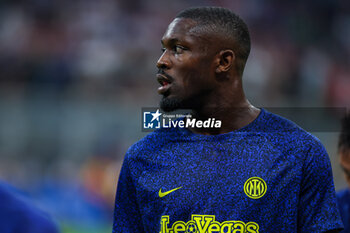 2023-08-19 - Marcus Thuram of FC Internazionale looks on during Serie A 2023/24 football match between FC Internazionale and AC Monza at Giuseppe Meazza Stadium, Milan, Italy on August 19, 2023 - INTER - FC INTERNAZIONALE VS AC MONZA - ITALIAN SERIE A - SOCCER
