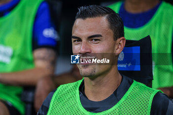 2023-08-19 - Emil Audero of FC Internazionale smiling during Serie A 2023/24 football match between FC Internazionale and AC Monza at Giuseppe Meazza Stadium, Milan, Italy on August 19, 2023 - INTER - FC INTERNAZIONALE VS AC MONZA - ITALIAN SERIE A - SOCCER