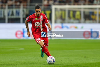 2023-08-19 - Patrick Ciurria of AC Monza in action during Serie A 2023/24 football match between FC Internazionale and AC Monza at Giuseppe Meazza Stadium, Milan, Italy on August 19, 2023 - INTER - FC INTERNAZIONALE VS AC MONZA - ITALIAN SERIE A - SOCCER