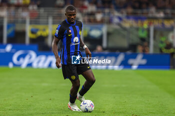 2023-08-19 - Marcus Thuram of FC Internazionale in action during Serie A 2023/24 football match between FC Internazionale and AC Monza at Giuseppe Meazza Stadium, Milan, Italy on August 19, 2023 - INTER - FC INTERNAZIONALE VS AC MONZA - ITALIAN SERIE A - SOCCER