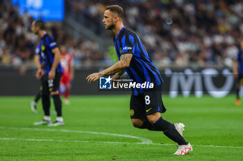 2023-08-19 - Marko Arnautovic of FC Internazionale in action during Serie A 2023/24 football match between FC Internazionale and AC Monza at Giuseppe Meazza Stadium, Milan, Italy on August 19, 2023 - INTER - FC INTERNAZIONALE VS AC MONZA - ITALIAN SERIE A - SOCCER