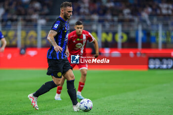 2023-08-19 - Marko Arnautovic of FC Internazionale in action during Serie A 2023/24 football match between FC Internazionale and AC Monza at Giuseppe Meazza Stadium, Milan, Italy on August 19, 2023 - INTER - FC INTERNAZIONALE VS AC MONZA - ITALIAN SERIE A - SOCCER