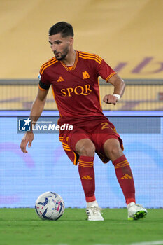 2023-08-20 - Houssem Aouar (AS Roma);  during the Italian Football Championship League A 2023/2024 match between AS Roma vs US Salernitana at the Olimpic Stadium in Rome  on 20 August  2023. - AS ROMA VS US SALERNITANA - ITALIAN SERIE A - SOCCER