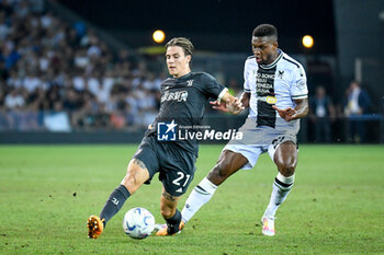 2023-08-20 - Juventus's Nicolo' Fagioli in action against Udinese's Christian Kabasele - UDINESE CALCIO VS JUVENTUS FC - ITALIAN SERIE A - SOCCER