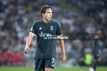 2023-08-20 - Juventus's Federico Chiesa portrait - UDINESE CALCIO VS JUVENTUS FC - ITALIAN SERIE A - SOCCER