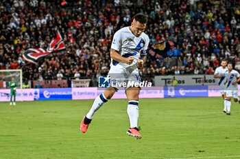 2023-08-28 - Lautaro Martinez of Inter FC, Esultanza, Joy After scoring goal, - CAGLIARI CALCIO VS INTER - FC INTERNAZIONALE - ITALIAN SERIE A - SOCCER