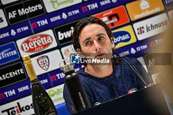 2023-08-28 - Tommaso Augello of Cagliari Calcio, Conferenza Stampa, Press Conference - CAGLIARI CALCIO VS INTER - FC INTERNAZIONALE - ITALIAN SERIE A - SOCCER
