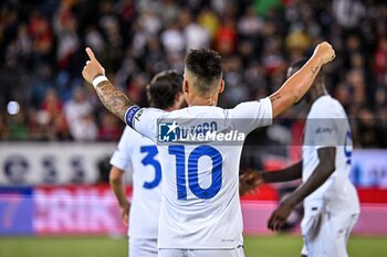 2023-08-28 - Lautaro Martinez of Inter FC, Esultanza, Joy After scoring goal, - CAGLIARI CALCIO VS INTER - FC INTERNAZIONALE - ITALIAN SERIE A - SOCCER