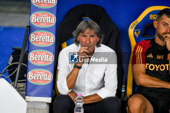 2023-08-26 - Roma's Head Coach Bruno Conti in place of Jose' Mourinho - HELLAS VERONA FC VS AS ROMA - ITALIAN SERIE A - SOCCER