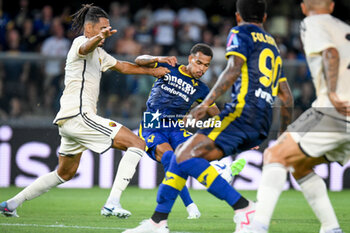 2023-08-26 - Verona's Cyril Ngonge scores a goal - HELLAS VERONA FC VS AS ROMA - ITALIAN SERIE A - SOCCER