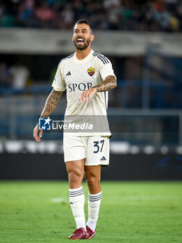 2023-08-26 - Roma's Leonardo Spinazzola portrait reacting - HELLAS VERONA FC VS AS ROMA - ITALIAN SERIE A - SOCCER