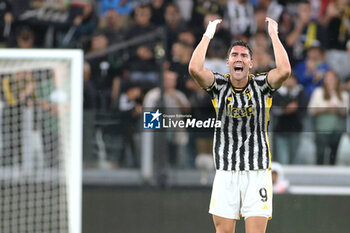2023-08-27 - Dusan Vlahovic (Juventus FC) celebrates the goal - JUVENTUS FC VS BOLOGNA FC - ITALIAN SERIE A - SOCCER