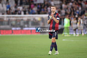 2023-08-27 - Stefan Posch (Bologna FC) at the end of the match - JUVENTUS FC VS BOLOGNA FC - ITALIAN SERIE A - SOCCER