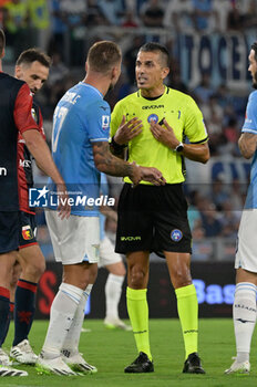 2023-08-27 - Livio Marinelli referee during the Italian Football Championship League A 2023/2024 match between SS Lazio vs Genoa CFC at the Olimpic Stadium in Rome on 27 August 2023. - SS LAZIO VS GENOA CFC - ITALIAN SERIE A - SOCCER