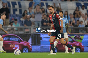 2023-08-27 - Milan Badelj (Genoa CFC); during the Italian Football Championship League A 2023/2024 match between SS Lazio vs Genoa CFC at the Olimpic Stadium in Rome on 27 August 2023. - SS LAZIO VS GENOA CFC - ITALIAN SERIE A - SOCCER