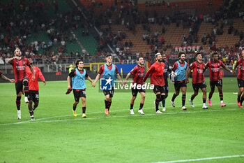 2023-08-26 - Ac Milan celebrating the victory - AC MILAN VS TORINO FC - ITALIAN SERIE A - SOCCER