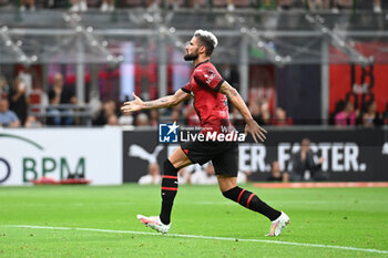2023-08-26 - Olivier Giroud (Ac Milan) celebrate his goal - AC MILAN VS TORINO FC - ITALIAN SERIE A - SOCCER