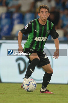 2023-08-27 - Maxime Lopez of U.S. Sassuolo in action during Serie A between SSC Napoli vs US Sassuolo at Diego Armando Maradona Stadium - SSC NAPOLI VS US SASSUOLO - ITALIAN SERIE A - SOCCER