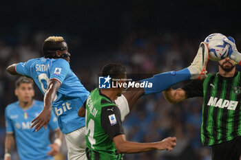 2023-08-27 - Victor Osimen of SSC Napoli in action during Serie A between SSC Napoli vs US Sassuolo at Diego Armando Maradona Stadium - SSC NAPOLI VS US SASSUOLO - ITALIAN SERIE A - SOCCER