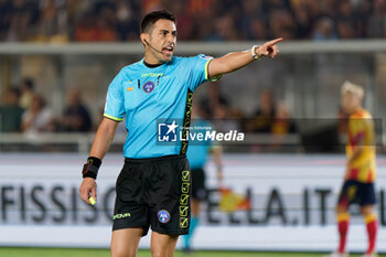2023-09-03 - the referee Luca Massimi of Termoli - US LECCE VS US SALERNITANA - ITALIAN SERIE A - SOCCER
