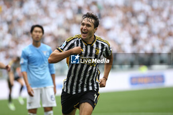 2023-09-16 - Federico Chiesa (Juventus FC) celebrates the goal - JUVENTUS FC VS SS LAZIO - ITALIAN SERIE A - SOCCER