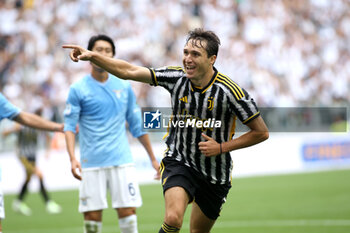 2023-09-16 - Federico Chiesa (Juventus FC) celebrates the goal - JUVENTUS FC VS SS LAZIO - ITALIAN SERIE A - SOCCER