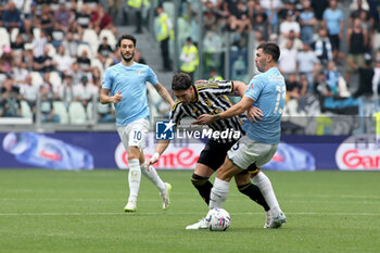 2023-09-16 - Alessio Romagnoli (SS Lazio) vs Dusan Vlahovic (Juventus FC) - JUVENTUS FC VS SS LAZIO - ITALIAN SERIE A - SOCCER
