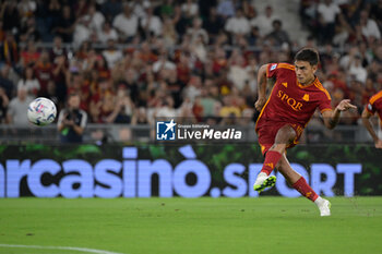 2023-09-17 - Paulo Dybala (AS Roma); goal 1-0 during the Italian Football Championship League A 2023/2024 match between AS Roma vs Empoli FC at the Olimpic Stadium in Rome  on 17 September  2023. - AS ROMA VS EMPOLI FC - ITALIAN SERIE A - SOCCER