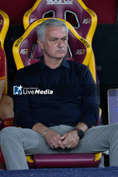 2023-09-17 - José Mourinho (AS Roma); during the Italian Football Championship League A 2023/2024 match between AS Roma vs Empoli FC at the Olimpic Stadium in Rome  on 17 September  2023. - AS ROMA VS EMPOLI FC - ITALIAN SERIE A - SOCCER