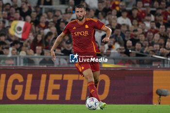 2023-09-17 - Bryan Cristante (AS Roma);  during the Italian Football Championship League A 2023/2024 match between AS Roma vs Empoli FC at the Olimpic Stadium in Rome  on 17 September  2023. - AS ROMA VS EMPOLI FC - ITALIAN SERIE A - SOCCER