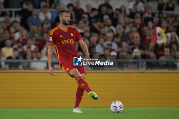 2023-09-17 - Bryan Cristante (AS Roma);  during the Italian Football Championship League A 2023/2024 match between AS Roma vs Empoli FC at the Olimpic Stadium in Rome  on 17 September  2023. - AS ROMA VS EMPOLI FC - ITALIAN SERIE A - SOCCER