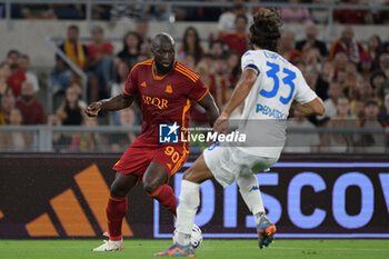 2023-09-17 - Romelu Lukaku (AS Roma);  during the Italian Football Championship League A 2023/2024 match between AS Roma vs Empoli FC at the Olimpic Stadium in Rome  on 17 September  2023. - AS ROMA VS EMPOLI FC - ITALIAN SERIE A - SOCCER
