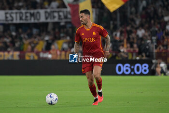 2023-09-17 - Leonardo Spinazzola (AS Roma);  during the Italian Football Championship League A 2023/2024 match between AS Roma vs Empoli FC at the Olimpic Stadium in Rome  on 17 September  2023. - AS ROMA VS EMPOLI FC - ITALIAN SERIE A - SOCCER